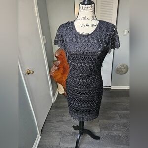 Francesca's black lace dress